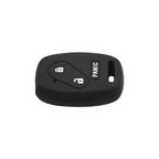 2X Black Silicone 2+1 Button Remote Key Cover for Honda 