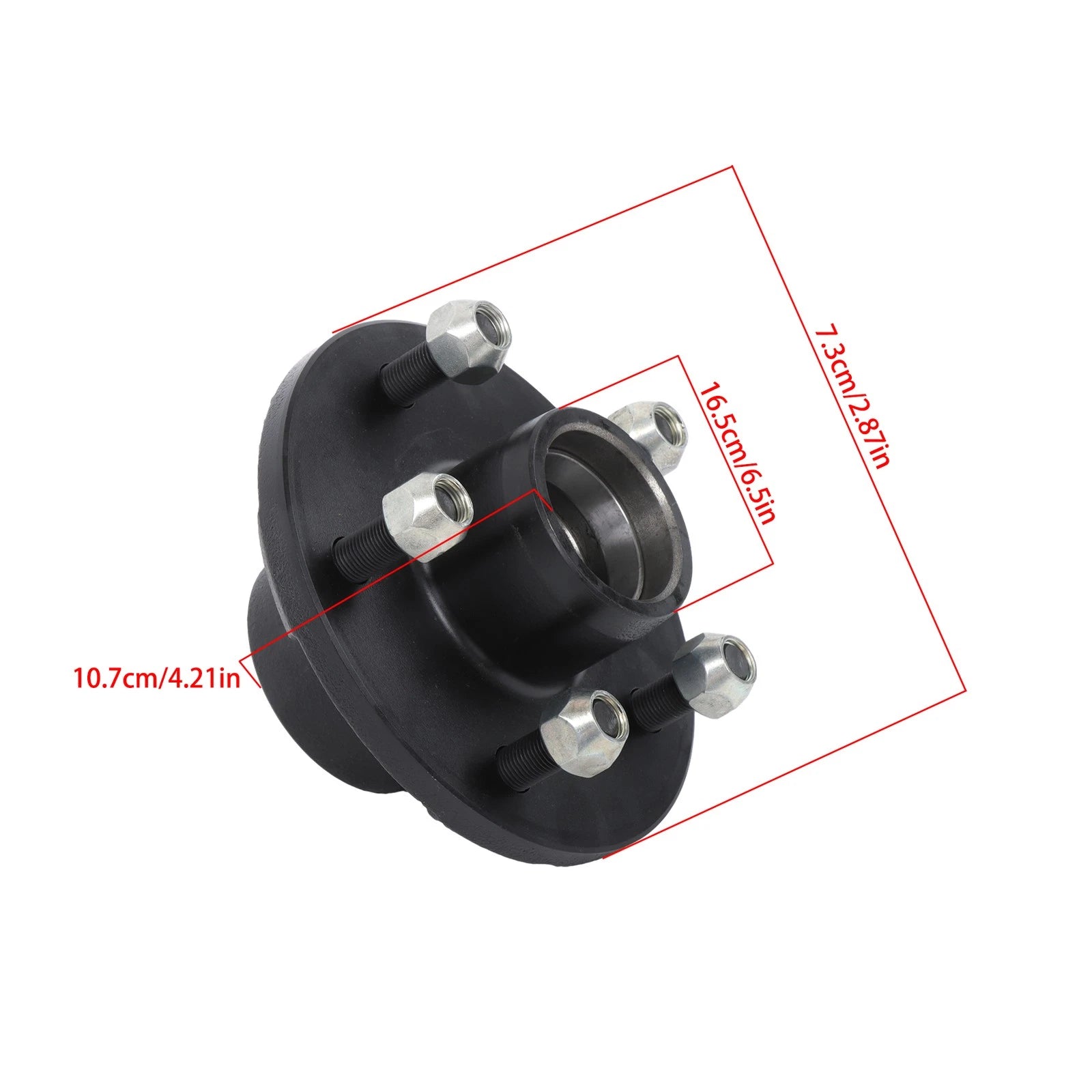 5x4.75 Idler Hub with 3500# Bearing Kit for Trailer Axle (Fits Dexter ALKO)