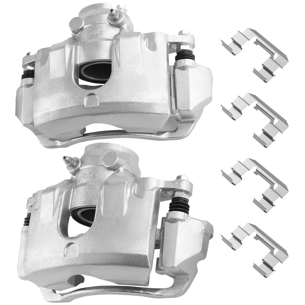 Set of 2 Front Brake Calipers with Bracket for Ford Focus (2008–2011)