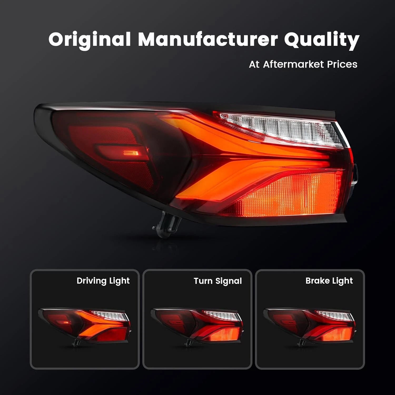 LED Rear Outer Tail Light Assembly for Chevy Blazer (2019–2022)