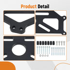 Engine Stand Mount Kit for Chevy LS/LT/SBC/BBC (Heavy Duty Aluminum)