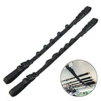 2X Roof Fishing Rod Rack Pole Holder Strap for Car (5 Slot Capacity)
