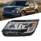 LED Headlight with Chrome Housing for Ford Explorer (2016–2019) Left Side