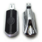 Skull Rubber Footpeg Set for Triumph Legend (1999–2001) Chrome