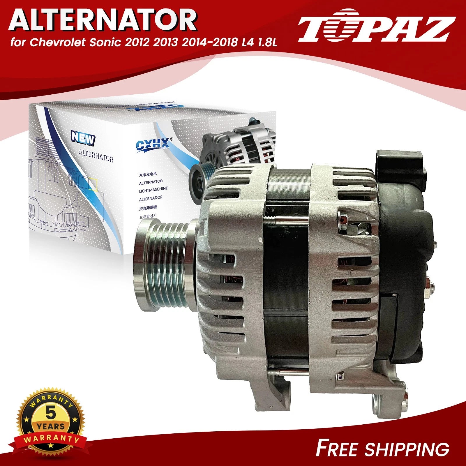 100A Alternator for Chevrolet Sonic (2012–2018)