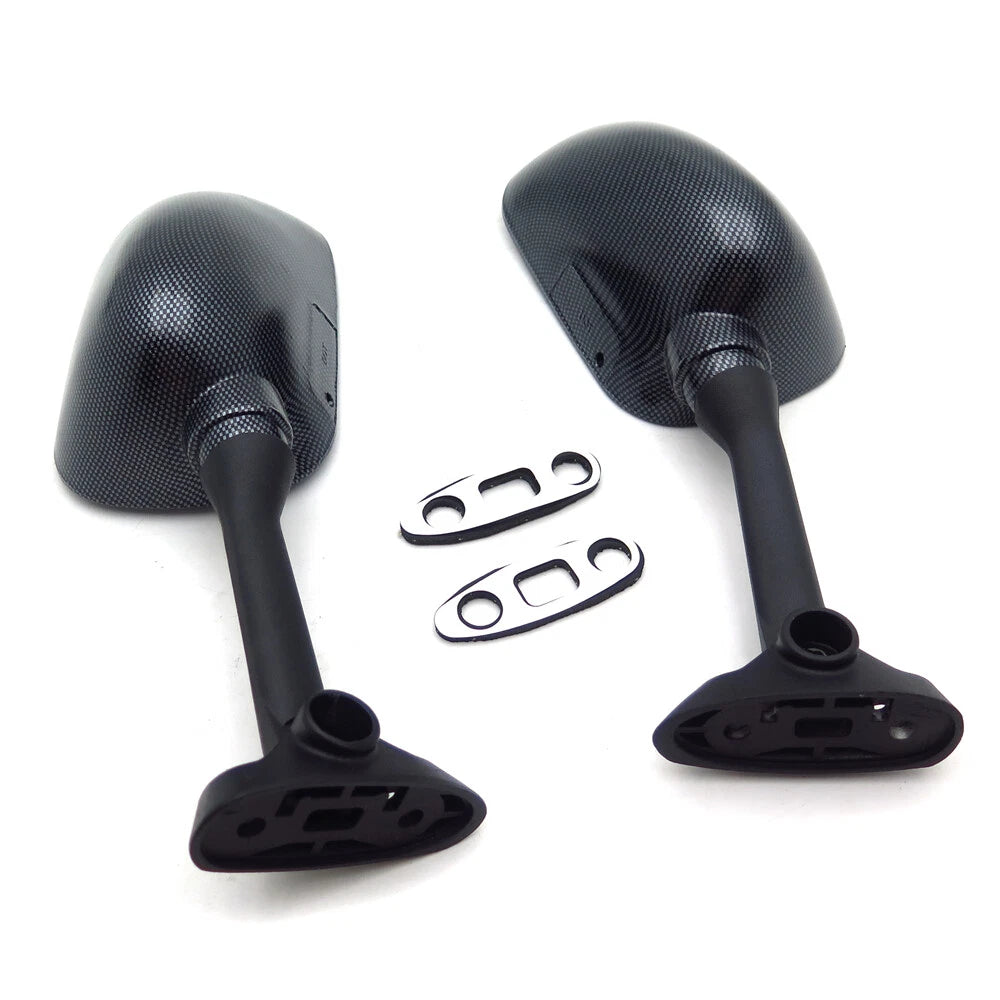 Racing Mirrors for Suzuki GSXR1000 (2001–2002), GSXR600 (2001–2003), GSXR750 (2001–2003) Carbon Style