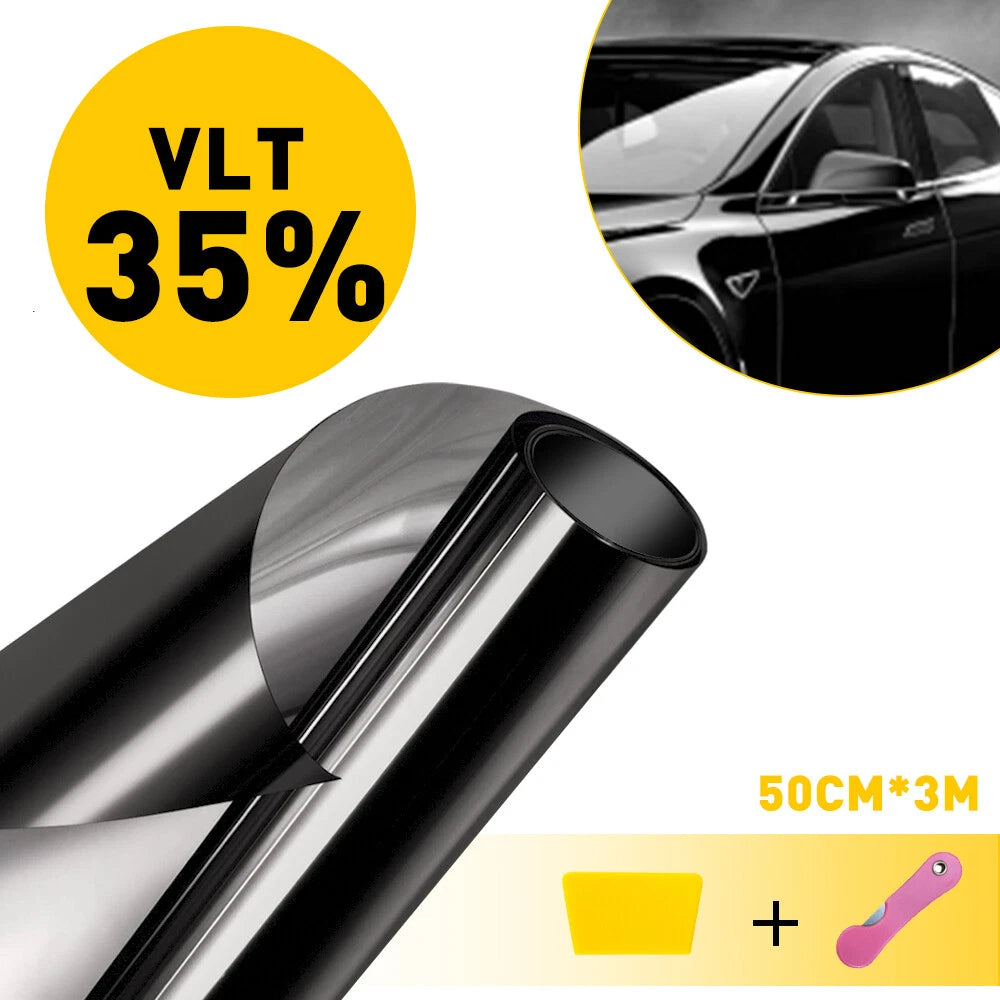 20" x 10FT Car Window Tint Film Roll 35% VLT Black