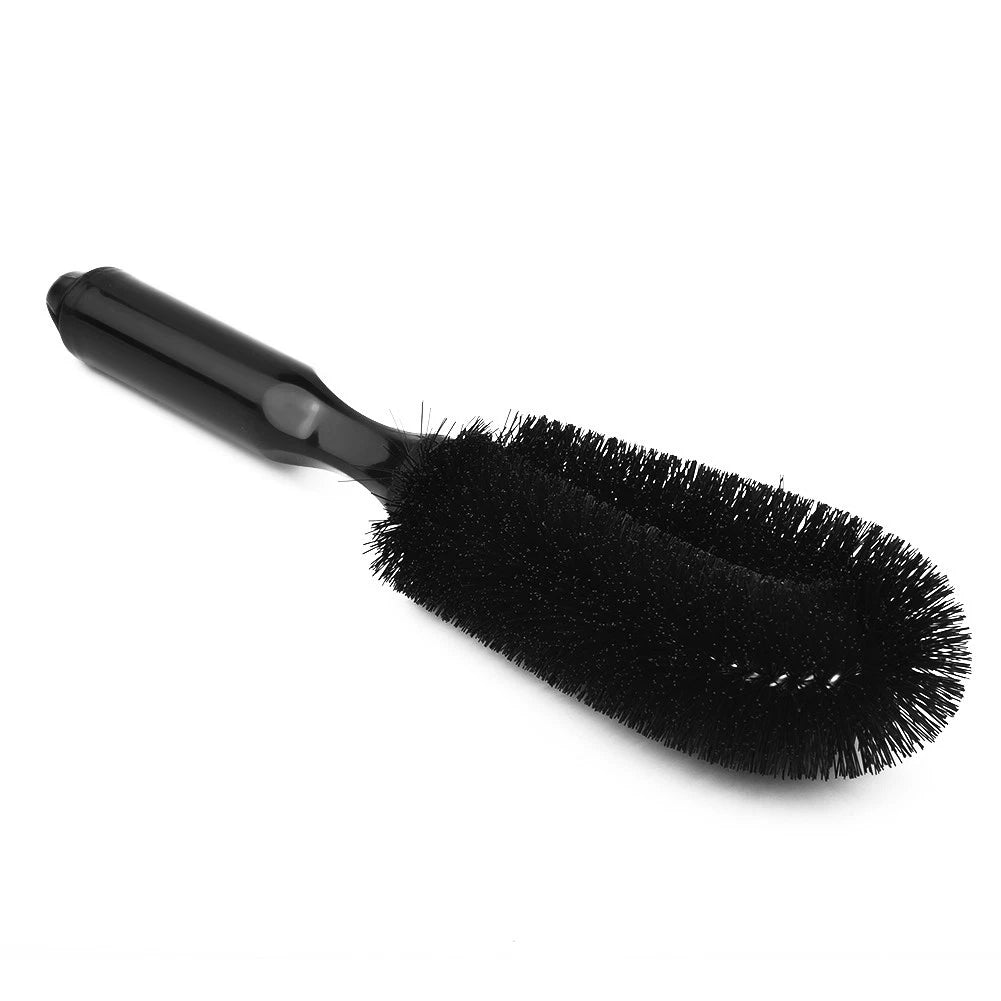 Alloy Wheel Brush for Car Cleaning with Soft Bristle Handle Grip