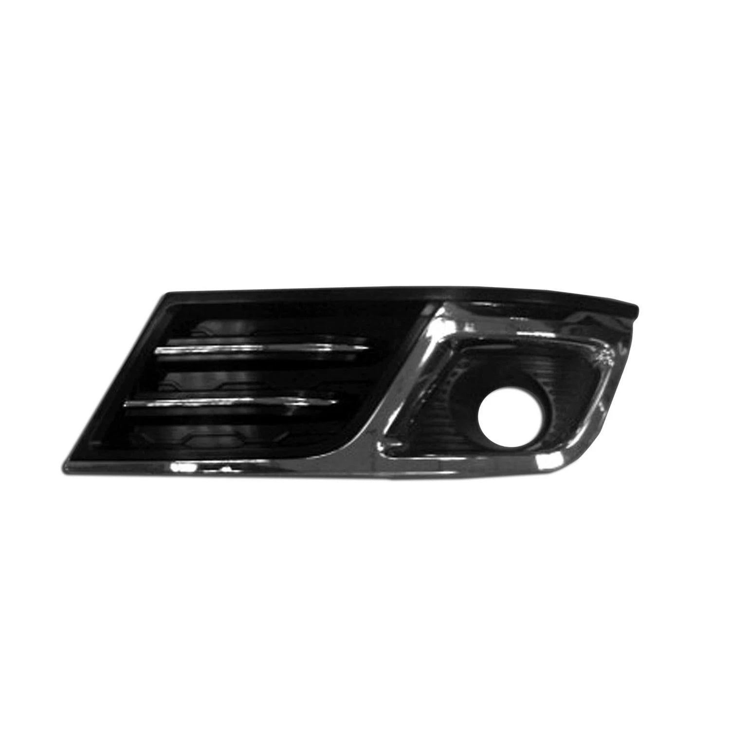 Replacement Driver Side Fog Light Bezel w/Fog Hole and Chrome Trim