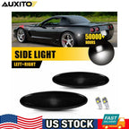 Pair Smoked Rear Side Marker Light Housing Lens for Chevy Corvette C5 (1997–2004)