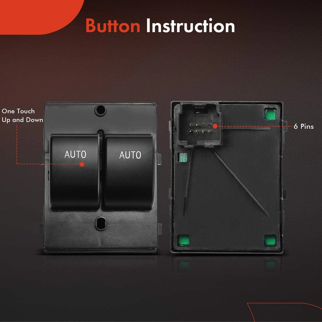 Front Left Power Window Switch for Ford Mustang (2010-2014)