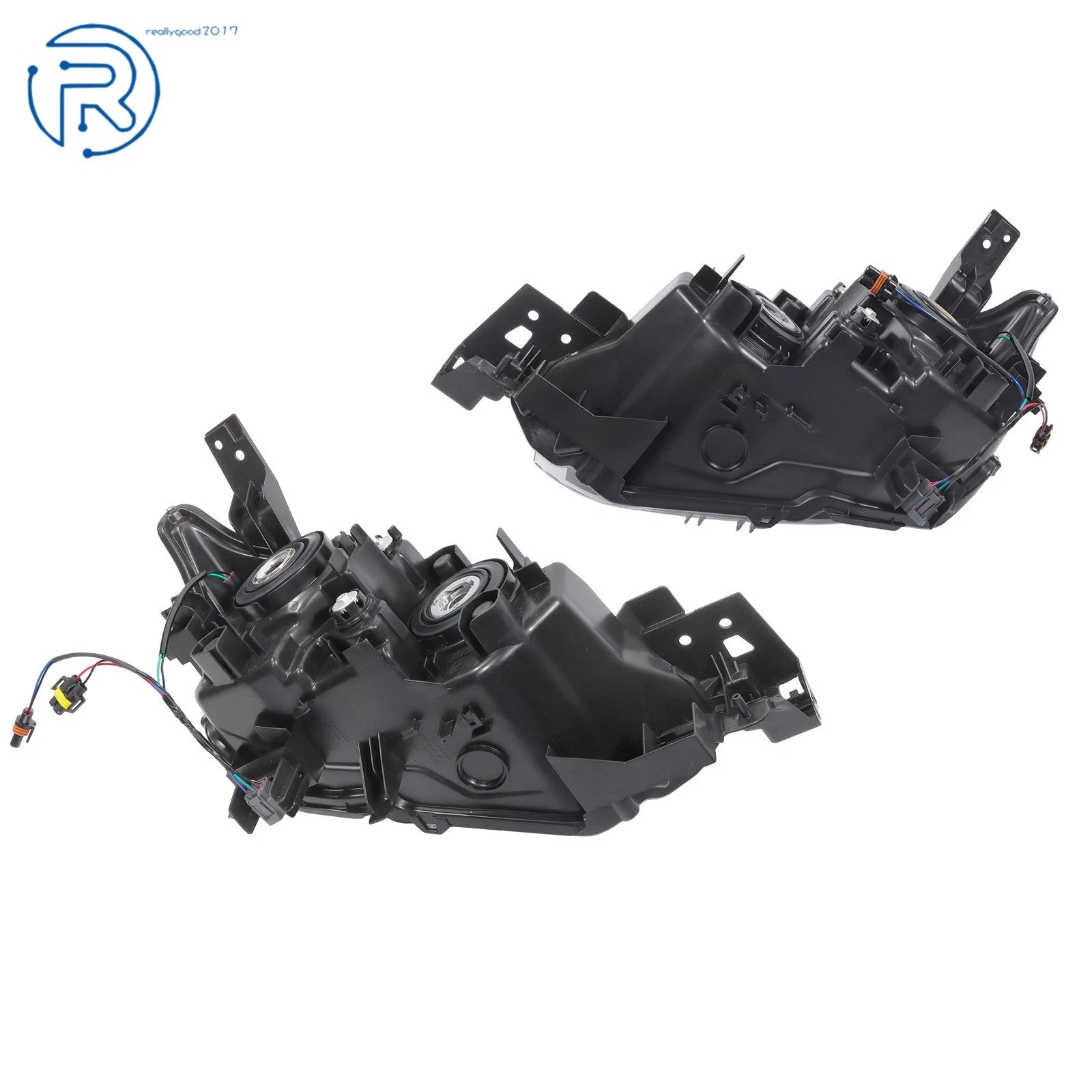 LH+RH Side Pair Halogen Black Housing Headlights for Mazda CX-3 (2016–2022)