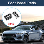 2X Foot Accelerator Pedal Covers for Ford Mustang Mach-E (2021–2023) Silver Tone