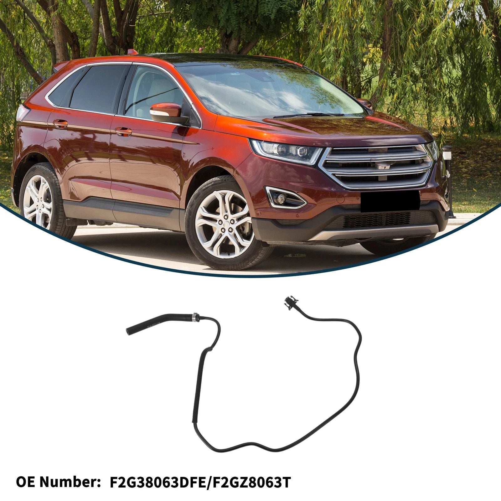 Radiator Hose No.F2G38063DFE/F2GZ8063T for Ford Edge (2015) Rubber