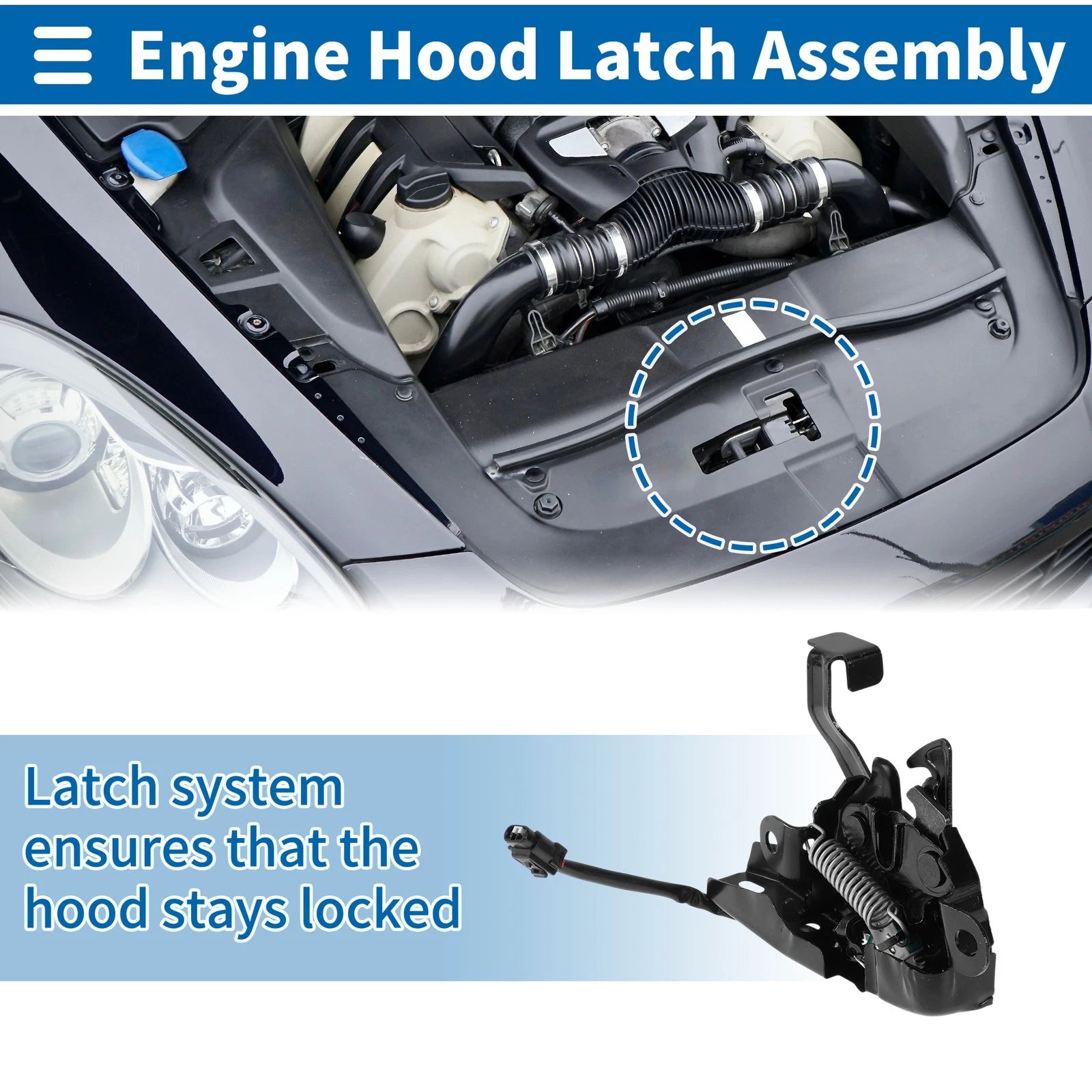 Hood Latch Assembly for Toyota Camry (2007–2011) No. 5351033390