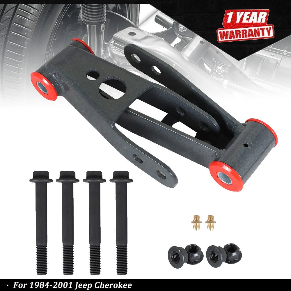 Adjustable 1"-2" Rear Lift Shackles for Jeep Cherokee XJ (1984-2001)