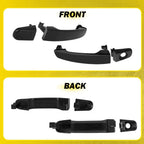 2X Black Front Door Handle for Pontiac G6 (2005–2010) LH+RH