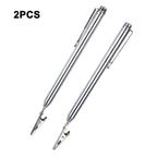 2X Telescopic Clips for Fastening Tools with Pen Clip