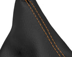 Leather Manual Shift Boot Cover for Ford Mustang (1987–1993) Orange Stitch