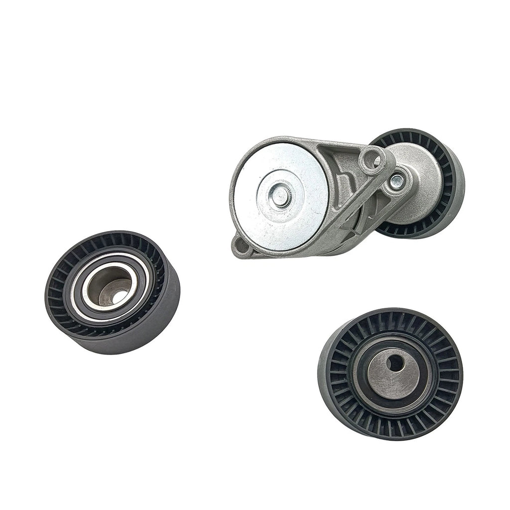 3X Serpentine Belt Tensioner Idler Pulley Timing Kit for BMW E36 E39 E46 (1992–2005)