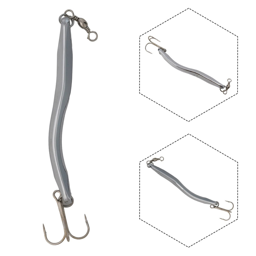 Fishing Lure for Sea Pollock Mackerel (Cebar Silver Bar Style)