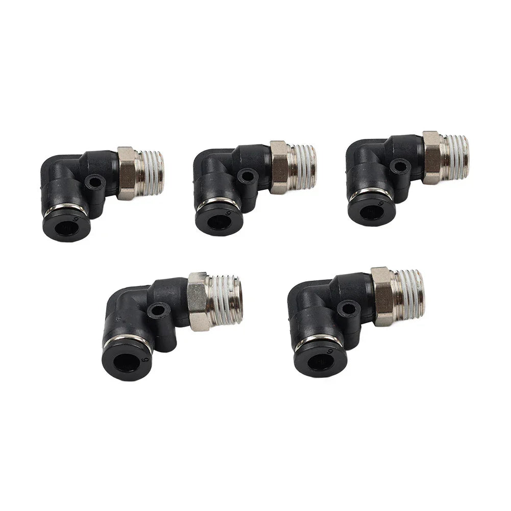 5 x 6mm Elbow Fittings G 1/4" for Tyre Changer