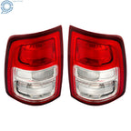 Set of 2 Tail Lights for Dodge Ram 2500 (2019–2022) with Chrome Bezel