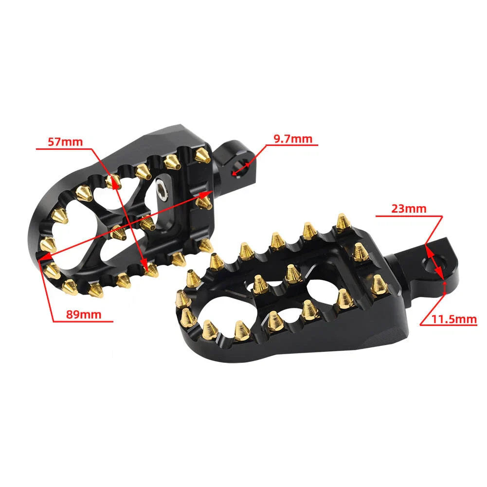 Wide Fat Foot Pegs for Harley Dyna Sportster Fatboy (No Year Specified)