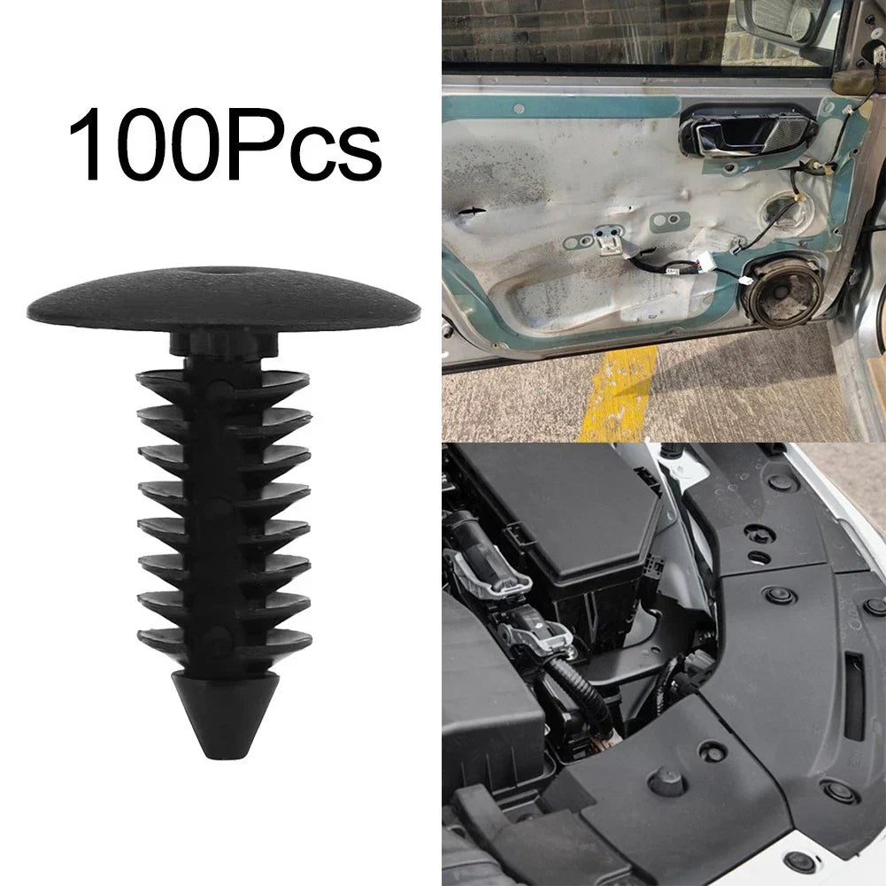 Clips Black Interior Retainer Rivets Fastener