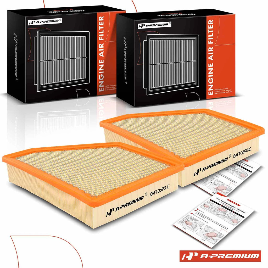 2X Engine Air Filter for Chevrolet Camaro (2010–2015)