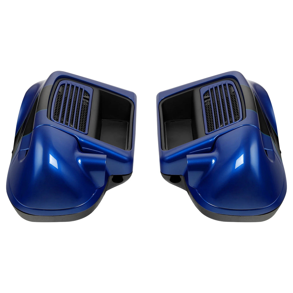 Vented Fairing Lowers for Harley Road Glide (2014–2024) Candy Cobalt/Indigo Ink