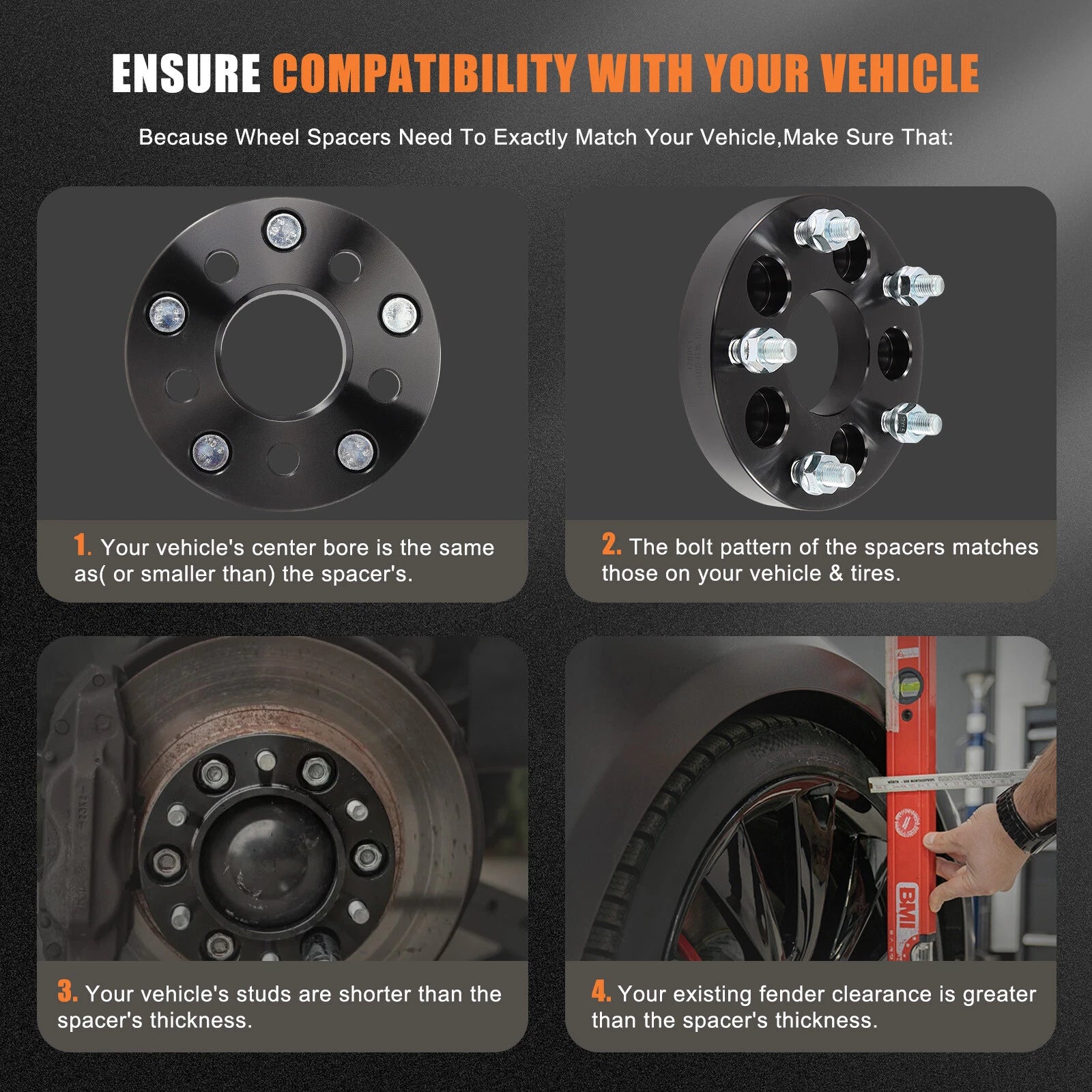 2X Wheel Adapter 5x110 to 5x127 for Chevrolet Malibu, Cobalt, Pontiac G6 (2004–2010)