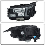 Driver Side Halogen Headlight for Nissan Frontier (2022-2023) Black