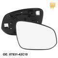 Right Side Heated Mirror Glass with Backing Plate 87931-42C10 for Toyota RAV4 (2019–2023)