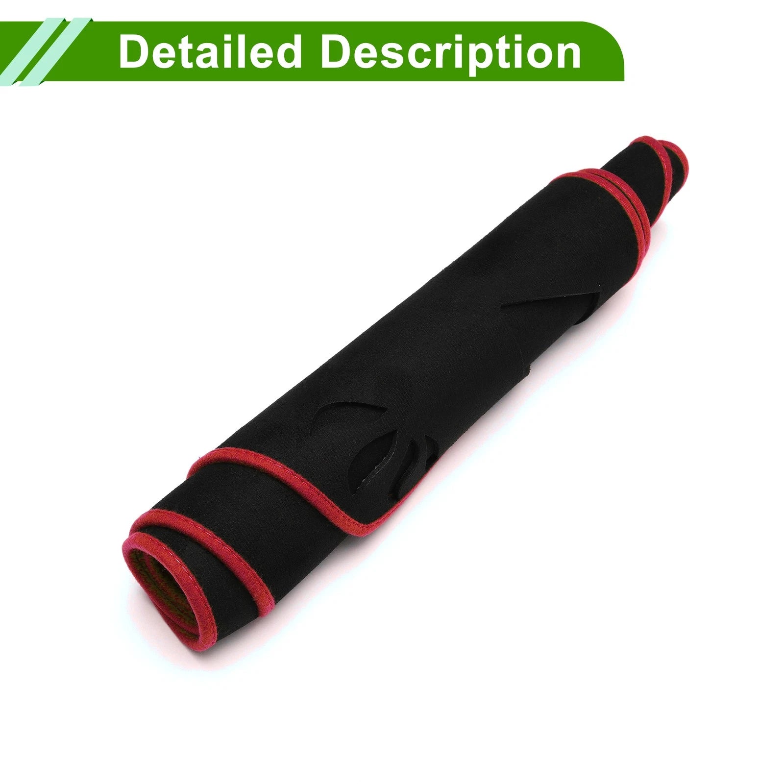 Dashboard Dash Cover Mat for Mitsubishi Outlander 3 PHEV (2016–2023) Black Red