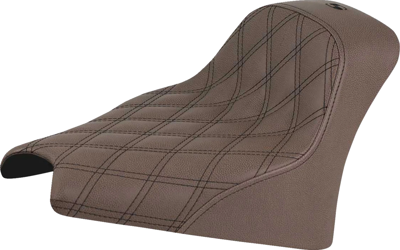 Saddlemen Renegade Solo Seat for Scout (2025) I25-33-002BLS, Brown, Lattice Stitch