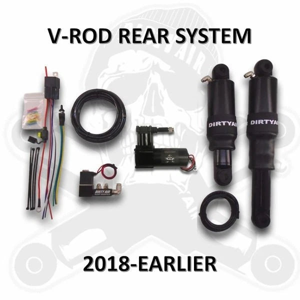 Rear Air Suspension System for V-Rod Night Rod Muscle (2002–2017)