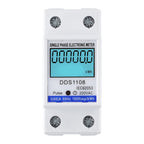 Compact Energy Meter with LCD Backlight Red LED Display for Automotive