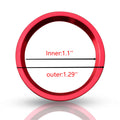 Red Alloy Engine Start Button Surround Ring Cover Trims for Audi A4 S4 (2013–2019)