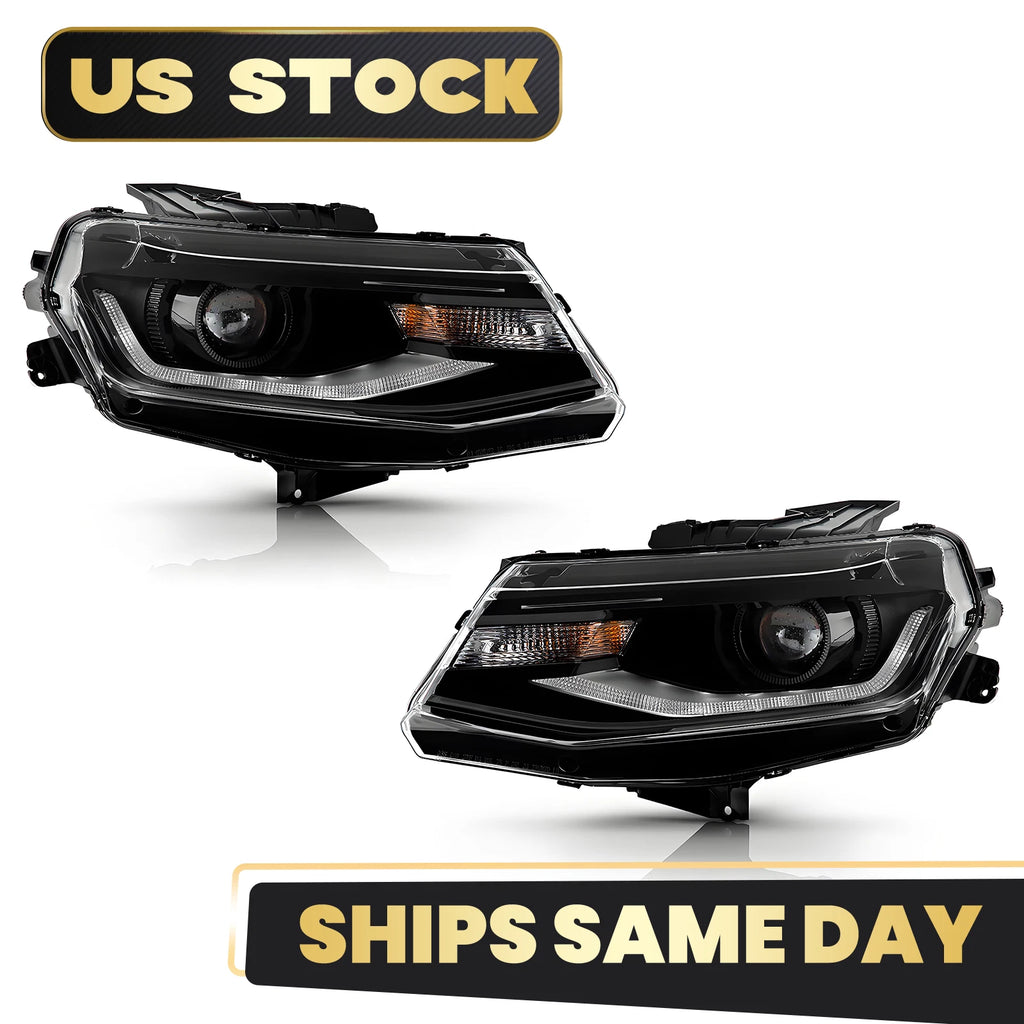HID/Xenon Headlight Set for Chevy Camaro (2016–2024) Left+Right Pair