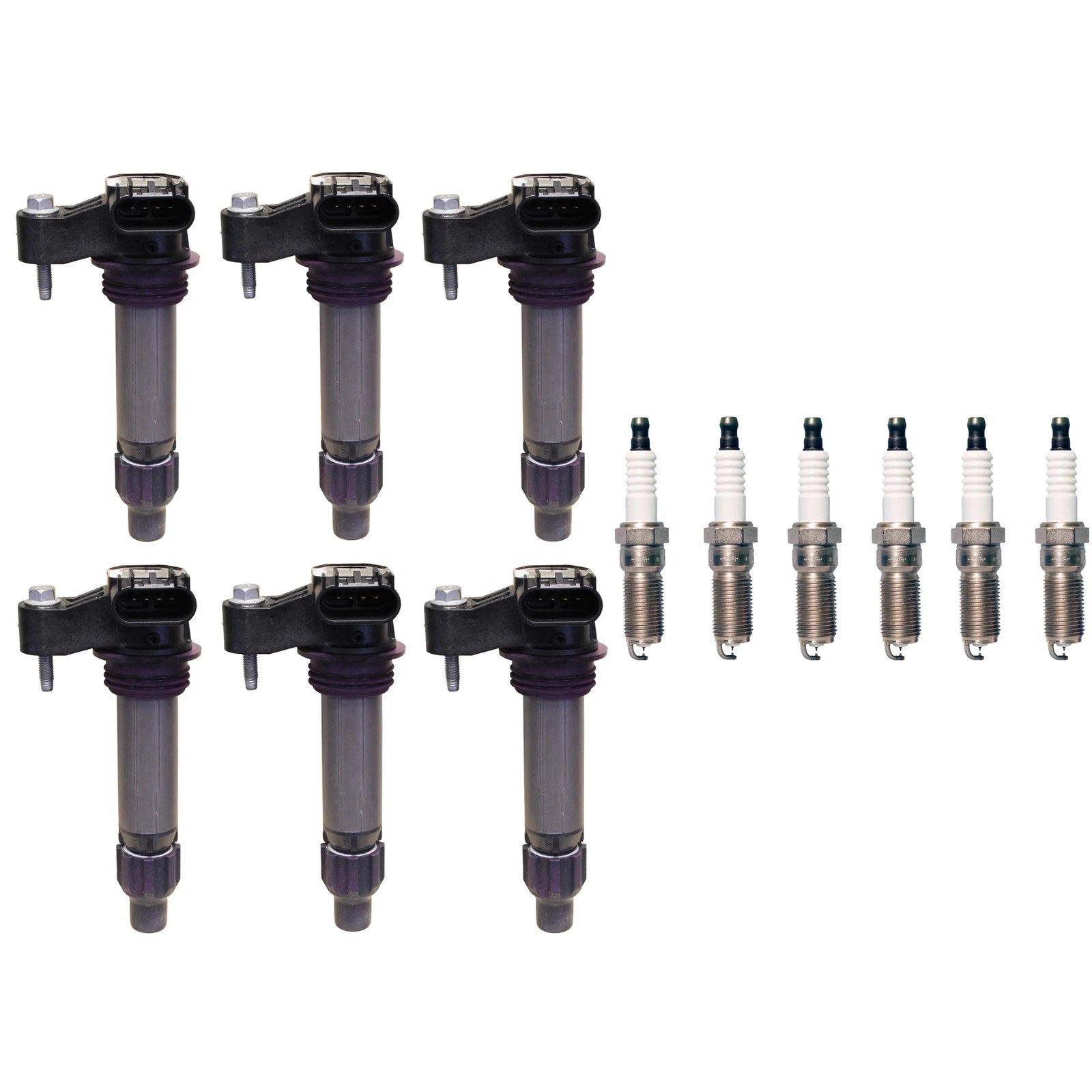 Set of 6 Ignition Coils & 6 Iridium TT Spark Plugs for GM 3.0L 3.6L V6 (0.04)