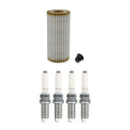 Wix Engine Oil Filter & NGK Spark Plugs Set for Audi A3 A6 TT Quattro, VW Beetle Golf