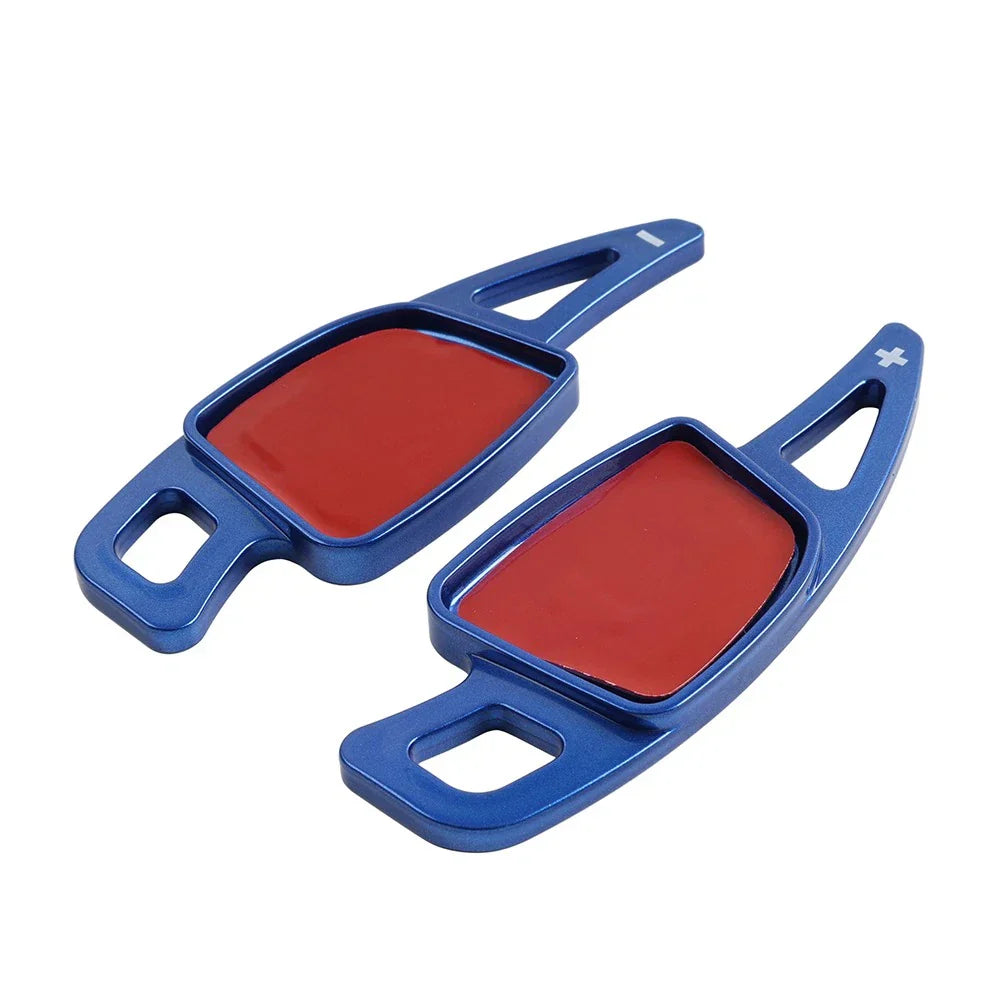 Blue Steering Wheel Shifter Paddle Extensions for Audi A3 A4 A5 A6 A7 S4 S5