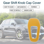 Gear Shift Knob Cap Cover for Porsche Cayenne (2018-2025) Yellow 1 x Pcs
