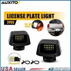 2X LED License Plate Light White Red for Nissan Titan Xterra Armada Frontier (H)