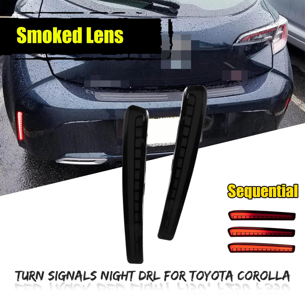2X Sequential LED Brake Tail Lights for Toyota Corolla (2020–2021)