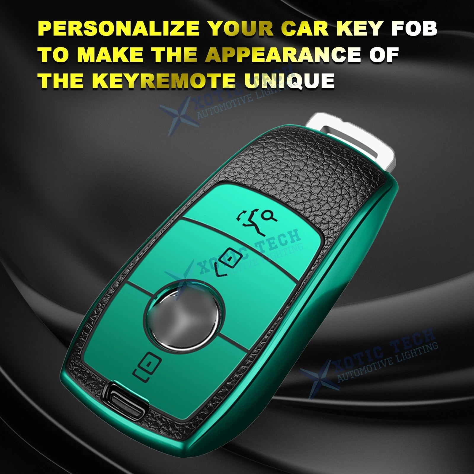 Leather Smooth TPU Remote Key Fob 360 Protection for Mercedes E S-Class (2019-2021)