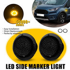 2X Smoked Amber LED Side Marker Repeater Light for Ford Transit Connect (2010–2021)