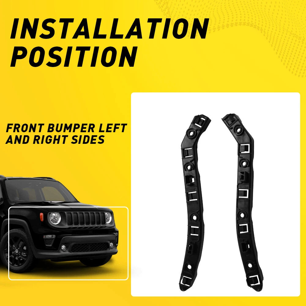 Bumper Bracket Set for Jeep Renegade (2015-2022) Front Left & Right