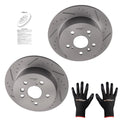 Set of 2 Rear Brake Rotors for Lexus ES350 (2007–2012) Toyota Camry (2007–2011)